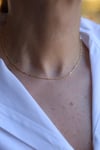 Yenigün Kuyumculuk14 Ayar Altın (2 mm) Aynalı Gurmet Zincir Kolye
