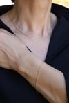 Yenigün Kuyumculuk14 Ayar Altın (2 mm) Barlı Zincir Set