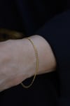 Yenigün Kuyumculuk14 Ayar Altın (2 mm) Çİftli Zincir Bileklik