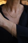 Yenigün Kuyumculuk14 Ayar Altın 2 mm Kutu Zincir Set ZSM035
