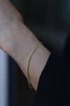 Yenigün Kuyumculuk14 Ayar Altın (3 mm) Çiftli Zincir Bileklik