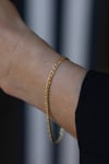 Yenigün Kuyumculuk14 Ayar Altın (3 mm) Çiftli Zincir Bileklik