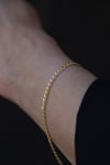 Yenigün Kuyumculuk14 Ayar Altın (3 mm) Love Zincir Bileklik