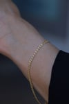 Yenigün Kuyumculuk14 Ayar Altın (3 mm) Love Zincir Bileklik