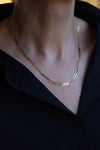 Yenigün Kuyumculuk14 Ayar Altın (3 mm) Plakalı Ataç Zincir Kolye