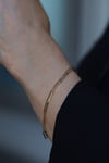 Yenigün Kuyumculuk14 Ayar Altın (3 mm) Plakalı Ataç Zincir Bileklik