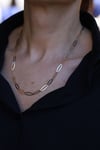 Yenigün Kuyumculuk14 Ayar Altın (6 mm) Oval Plakalı Zincir Kolye