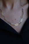 Yenigün Kuyumculuk14 Ayar Altın (6 mm) Oval Plakalı Zincir Kolye
