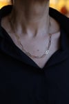 Yenigün Kuyumculuk14 Ayar Altın (6 mm) Oval Plakalı Zincir Kolye