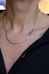 Yenigün Kuyumculuk14 Ayar Altın Ataç,Halat Örüntü Kolye ZKM043
