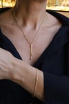 Yenigün Kuyumculuk14 Ayar Altın İkili Sarkıtlı Dorikalı Halat Set ZSM030