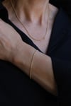Yenigün Kuyumculuk14 Ayar Altın Kübik (1 mm) Zincir Set