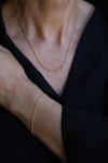 Yenigün Kuyumculuk14 Ayar Altın Kübik (1 mm) Zincir Set