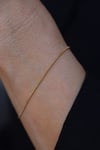 Yenigün Kuyumculuk14 Ayar Altın Kübik (1 mm) Zincir Bileklik