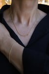 Yenigün Kuyumculuk14 Ayar Altın Kübik (1 mm) Zincir Set