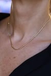Yenigün Kuyumculuk14 Ayar Altın Top Detaylı Balıksırtı Kolye ZKM039