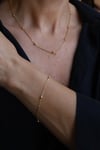 Yenigün Kuyumculuk14 Ayar Altın Top Detaylı Küçük Ataç Set ZSM029
