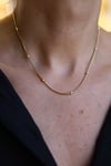 Yenigün Kuyumculuk14 Ayar Altın Top Detaylı Balıksırtı Kolye ZKM039