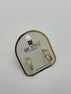 14K Altın Kaplama Taşlı Küpe BZ0160