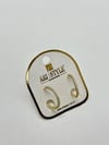 14K Altın Kaplama Taşlı Küpe BZ0181