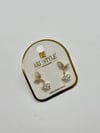 14K Altın Kaplama Taşlı Küpe BZ0197