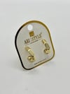 14K Altın Kaplama Taşlı Küpe BZ0208