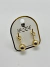 14K Altın Kaplama Taşlı Küpe BZ0242