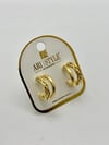 14K Altın Kaplama Taşlı Küpe BZ0258