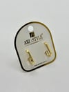 14K Altın Kaplama Taşlı Küpe BZ0291