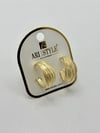 14K Altın Kaplama Taşlı Küpe BZ0331