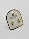 14K Altın Kaplama Taşlı Küpe BZ0449