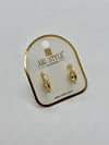 14K Altın Kaplama Taşlı Küpe BZ0629
