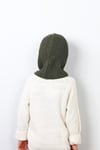 Çocuk İpli Haki Balaclava Triko Bere / Başlık