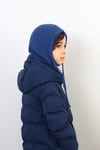 Çocuk İpli İndigo Balaclava Triko Bere / Başlık