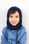 Çocuk İpli Lacivert Balaclava Triko Bere / Başlık