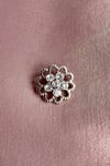 Flower 6'li Set Metal Taşlı Düğme 2,1 cm