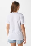 Kadın Chery Beyaz Kiraz Dikişli T-Shirt