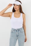 Kadın Cotton Premium 3’lü Set Krem, Beyaz, Siyah Pamuklu Basic Fitilli Atlet