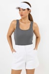 Kadın Cotton Premium 4’lü Set Krem, Antasit Beyaz, Siyah Pamuklu Basic Fitilli Atlet