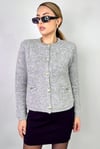 Kadın Cozy Cepli Gri Buklet Hırka