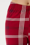 Kadın Dream  Ekstra Soft  Bisiklet Yaka Kırmızı Pijama Takımı