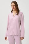Kadın Efsa Puantiye Extra Soft Lila Pijama Takımı