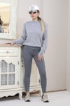 Kadın Gri Motto Skinny Jean