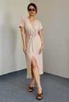 Kadın Helen Camel Midi Elbise