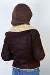Kadın İpli Kahverengi Balaclava Triko Bere / Başlık