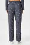 Kadın Loves Ekstra Soft Bisiklet Yaka Kalpli Antrasit Pijama Takımı