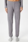 Kadın Puantiyeli Extra Soft Gri Pijama Takımı