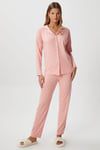 Kadın Sweety Extra Soft Pembe Kalpli Pijama Takımı