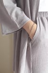 Kadın Tiril Gri Kimono Pantolon Alt Üst Takım