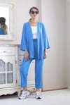 Kadın Tiril Mavi Kimono Pantolon Alt Üst Takım